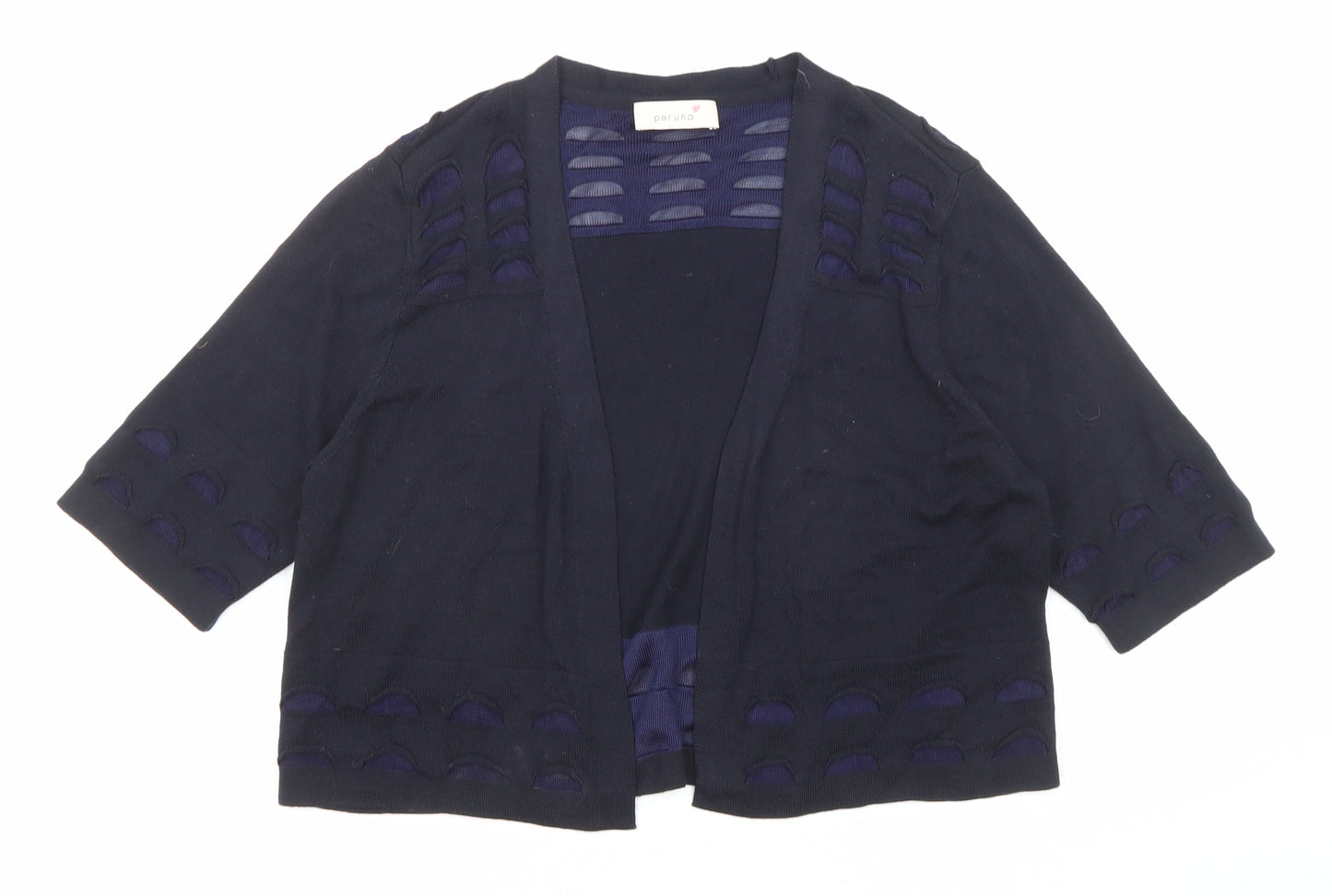 Womens UK Size 14 Marks and Spencer Blue Cardigan Jumper