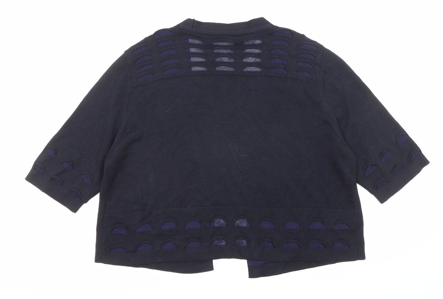 Womens UK Size 14 Marks and Spencer Blue Cardigan Jumper