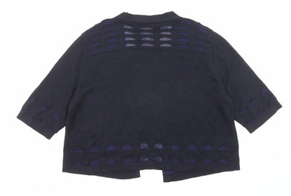 Womens UK Size 14 Marks and Spencer Blue Cardigan Jumper