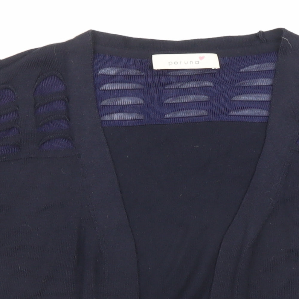 Womens UK Size 14 Marks and Spencer Blue Cardigan Jumper