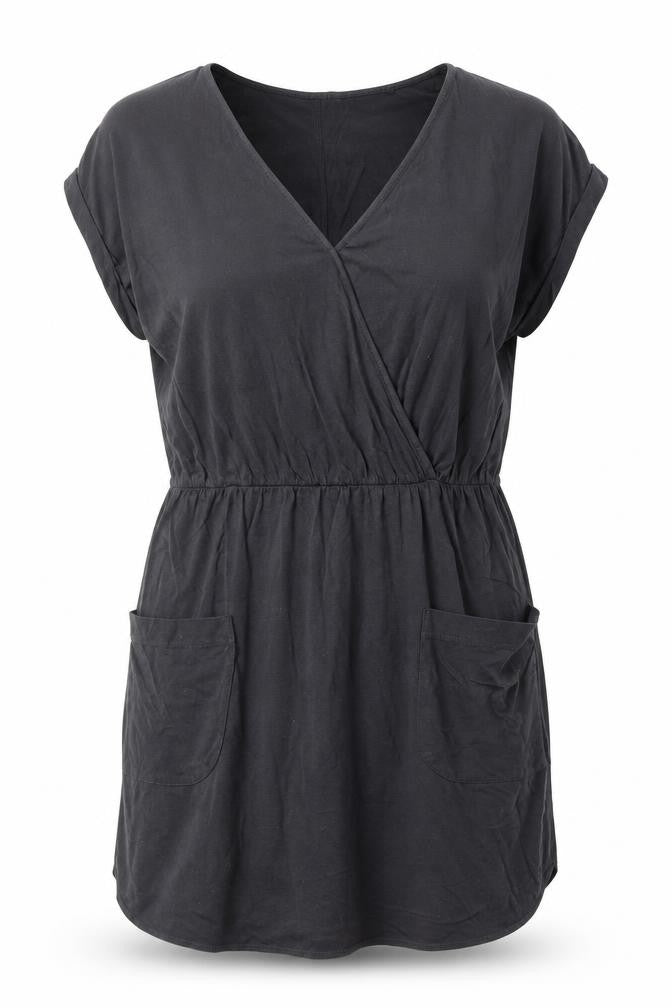 NEXT Womens Blue Cotton A-Line Size 12 V-Neck Pullover - Mark on front