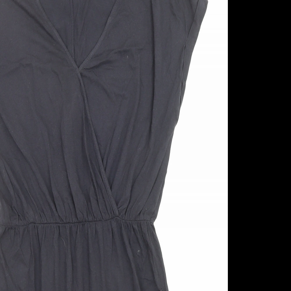 NEXT Womens Blue Cotton A-Line Size 12 V-Neck Pullover - Mark on front