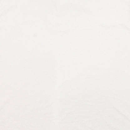 Slazenger Mens Ivory Cotton Polo Size L Collared Button