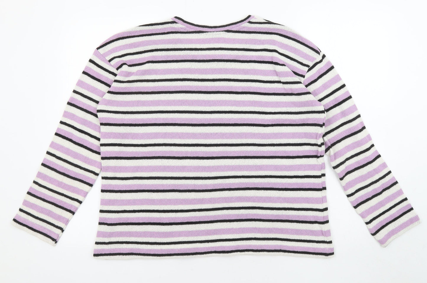 Womens UK Size S Zara Multicoloured Pullover Jumper
