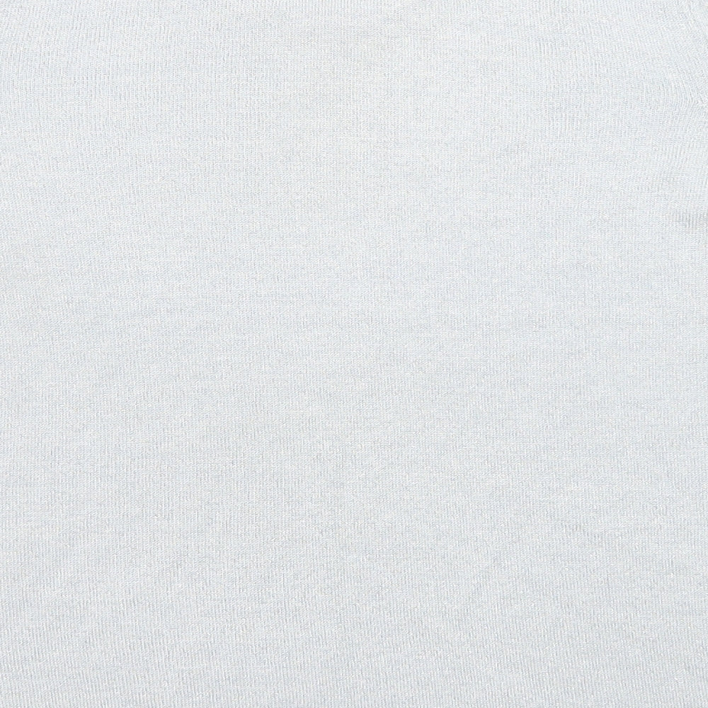 BHS Womens Blue Round Neck Acrylic Pullover Jumper Size 10