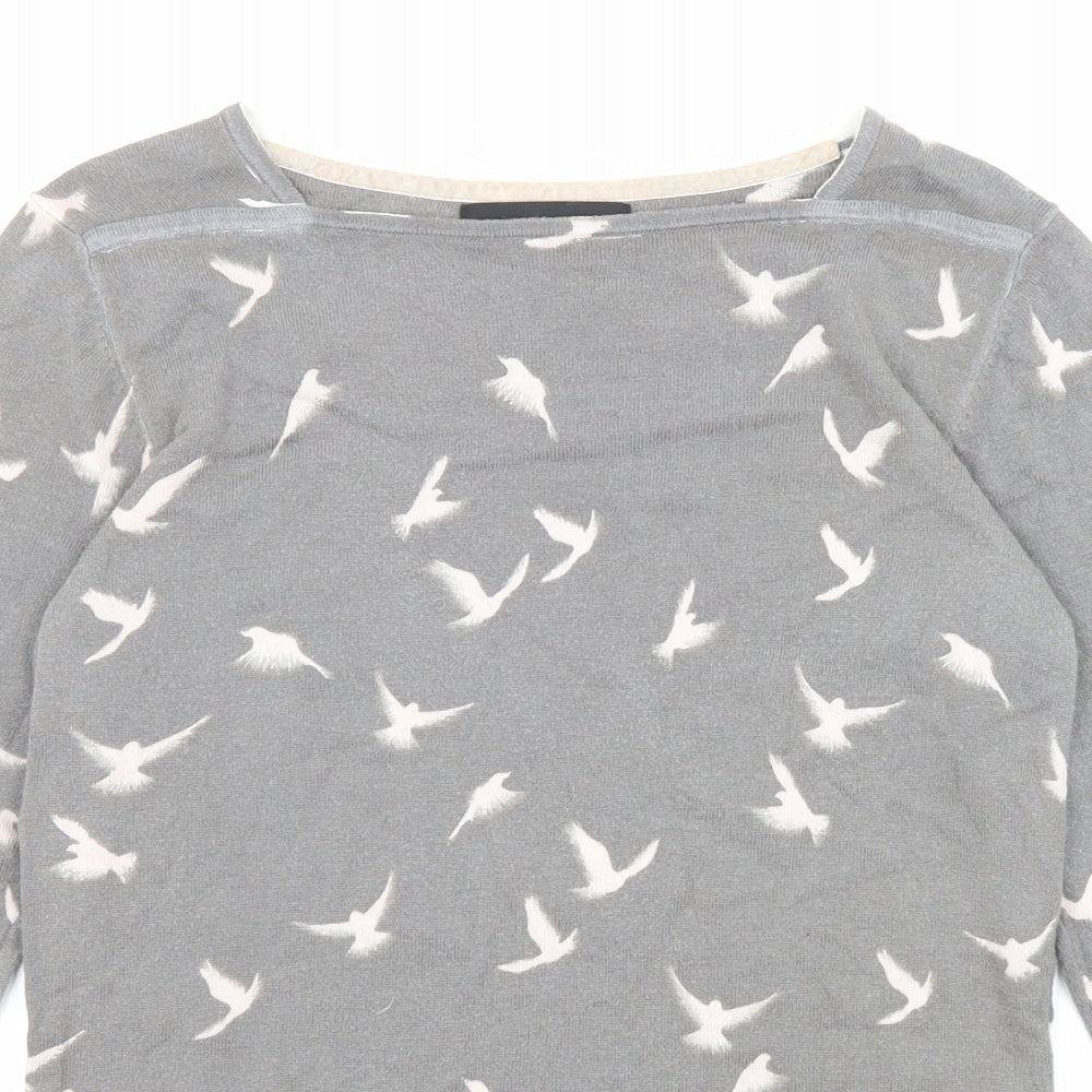 Womens UK Size 8 NEXT Grey Pullover Jumper