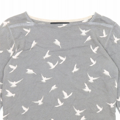 Womens UK Size 8 NEXT Grey Pullover Jumper