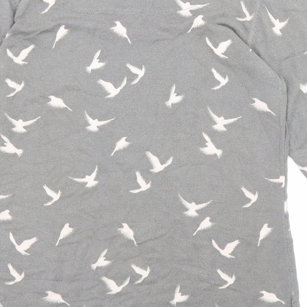 Womens UK Size 8 NEXT Grey Pullover Jumper