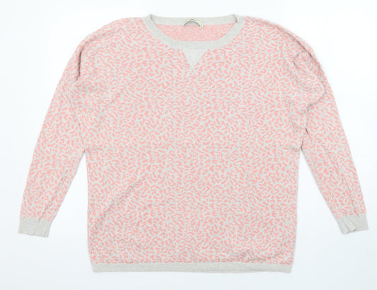 Womens UK Size M Oasis Pink Pullover Jumper
