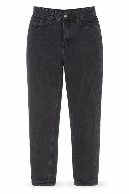 Denim & Co. Womens Grey Cotton Straight Jeans Size 6 L28 in Regular Zip