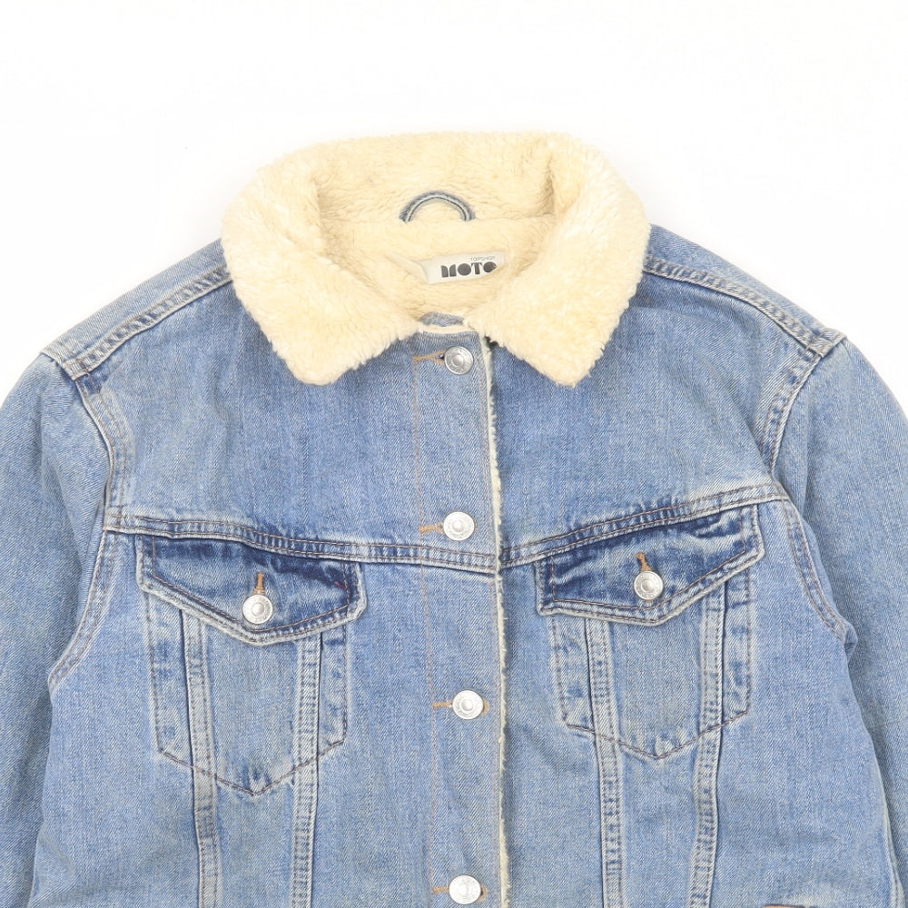 Womens UK Size 6 Topshop Blue Jacket