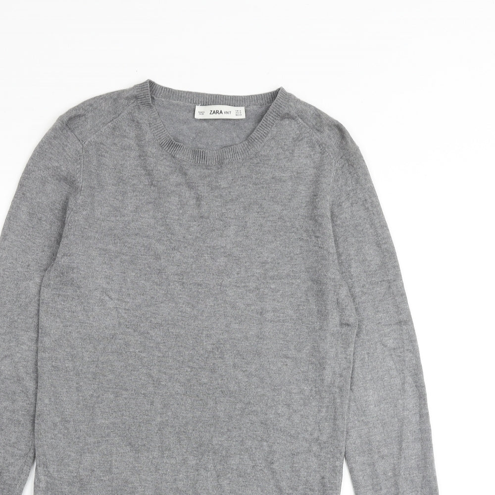 Womens UK Size M Zara Grey Pullover Jumper
