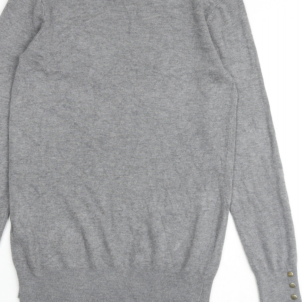Womens UK Size M Zara Grey Pullover Jumper