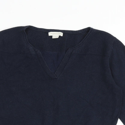 Womens UK Size 12 Monsoon Blue Pullover Jumper