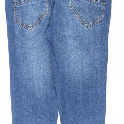 Khaadi Mens Blue Cotton Skinny Jeans Size 30 in L28 in Slim Zip