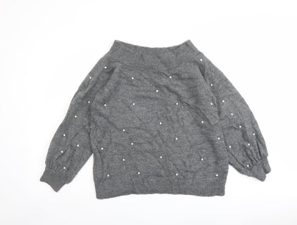 Womens UK Size 14 NEXT Grey Pullover Jumper