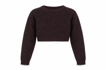 New Look Girls Red Round Neck Acrylic Pullover Jumper Size 12-13 Years Pullover - Cropped