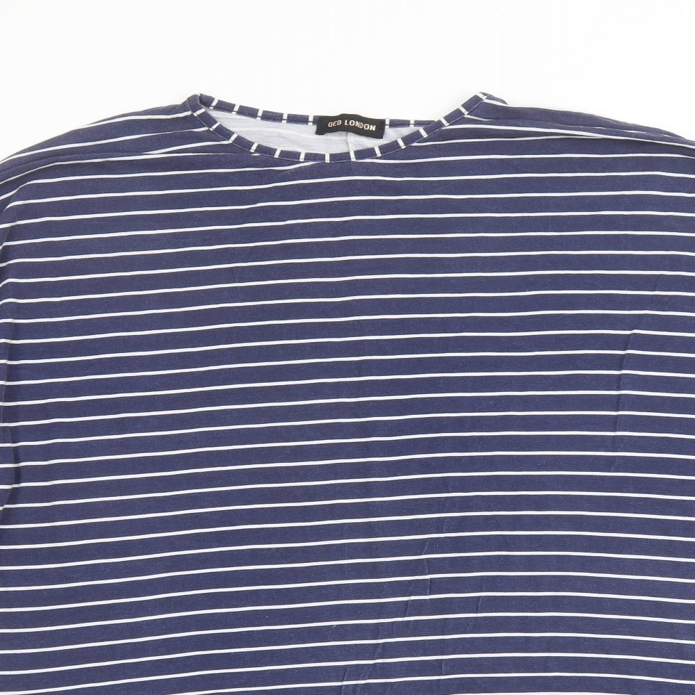 Womens UK Size M QED London Blue Basic Blouse