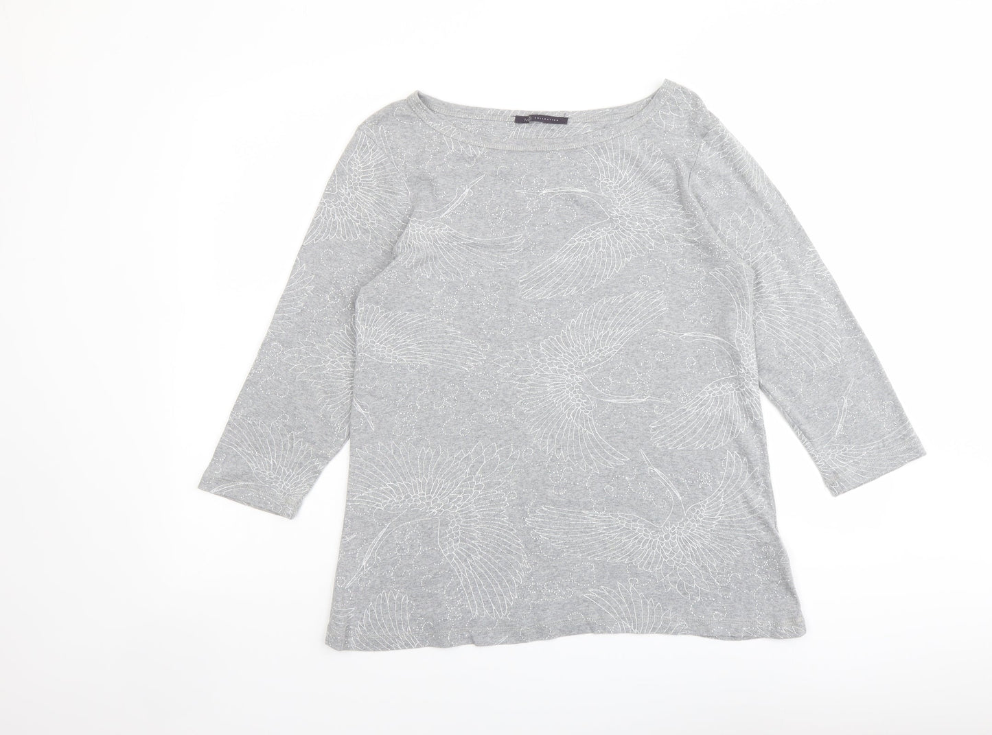 Womens UK Size 16 Marks and Spencer Grey Basic Blouse
