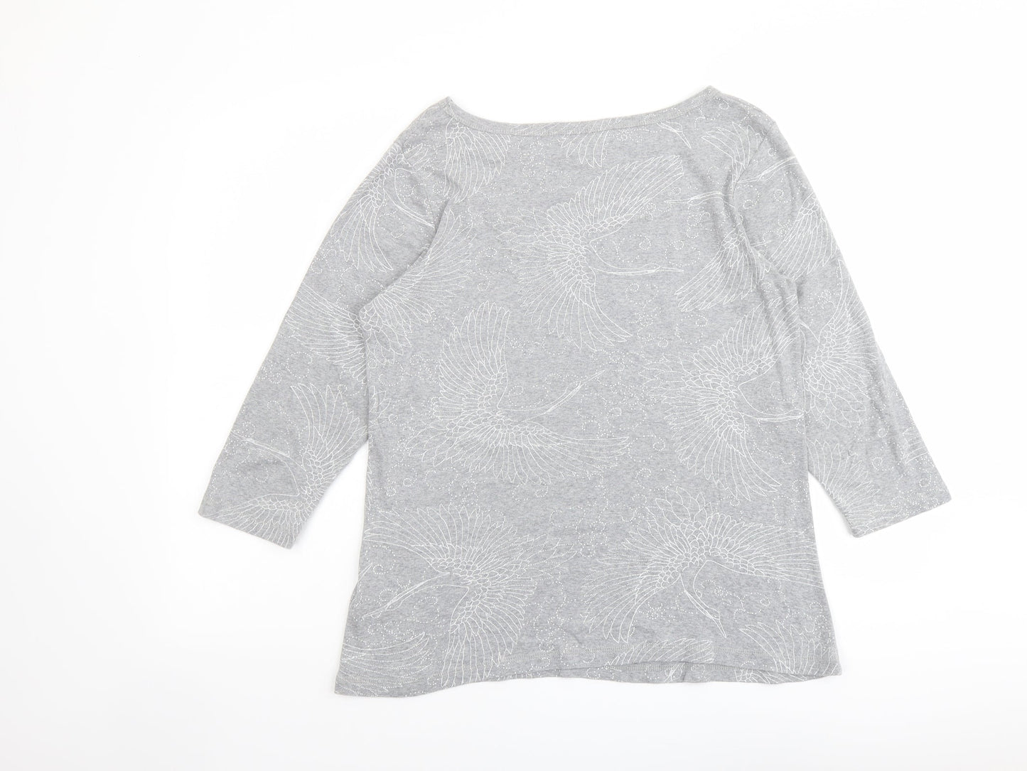 Womens UK Size 16 Marks and Spencer Grey Basic Blouse
