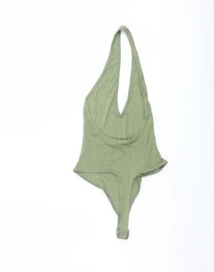 Womens UK Size 4 ASOS One-Piece Green Bodysuit