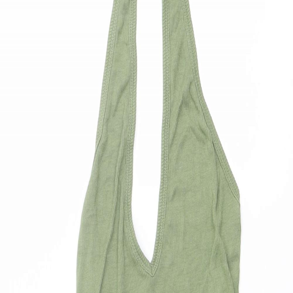 Womens UK Size 4 ASOS One-Piece Green Bodysuit