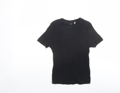 Womens UK Size 6 ASOS Black Basic T-Shirt
