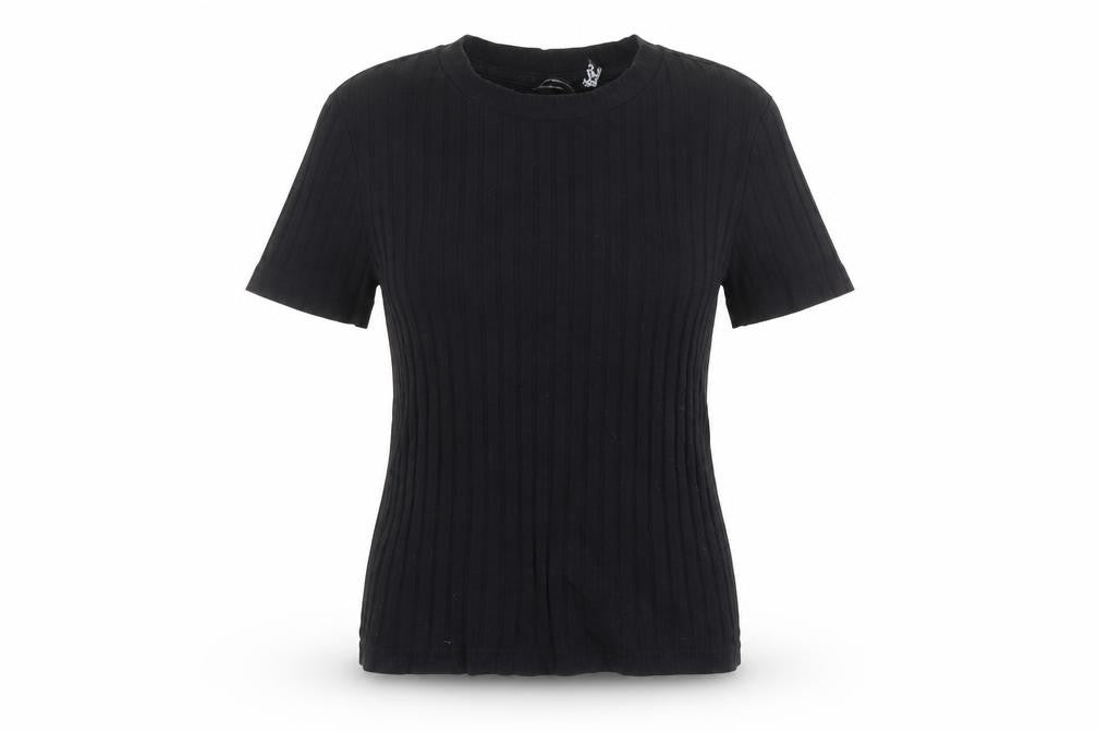 Womens UK Size 6 ASOS Black Basic T-Shirt