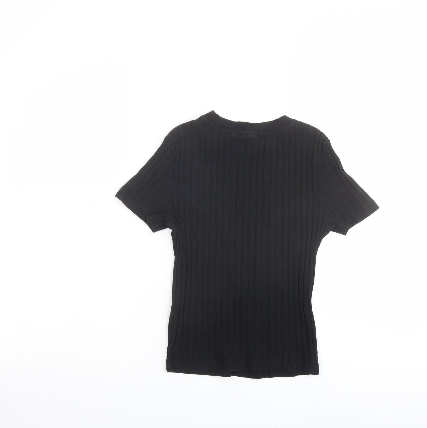 Womens UK Size 6 ASOS Black Basic T-Shirt