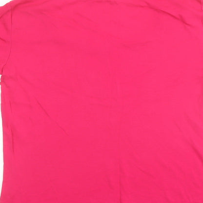 Womens UK Size M Bonmarché Pink Basic T-Shirt