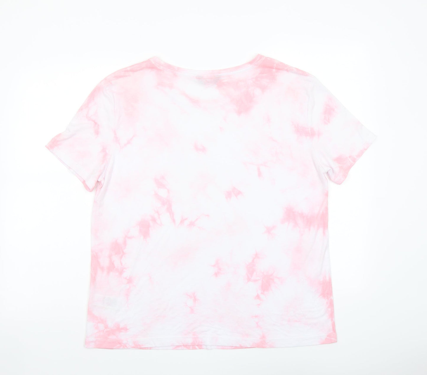 Womens UK Size 12 Marks and Spencer Pink Basic T-Shirt