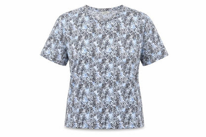 Womens UK Size 10 Marks and Spencer Blue Basic T-Shirt