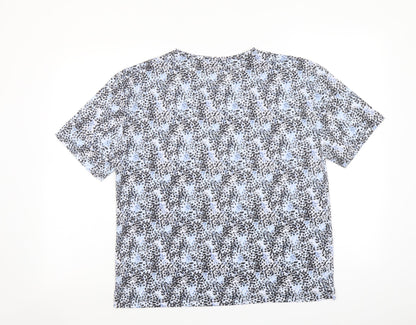 Womens UK Size 10 Marks and Spencer Blue Basic T-Shirt