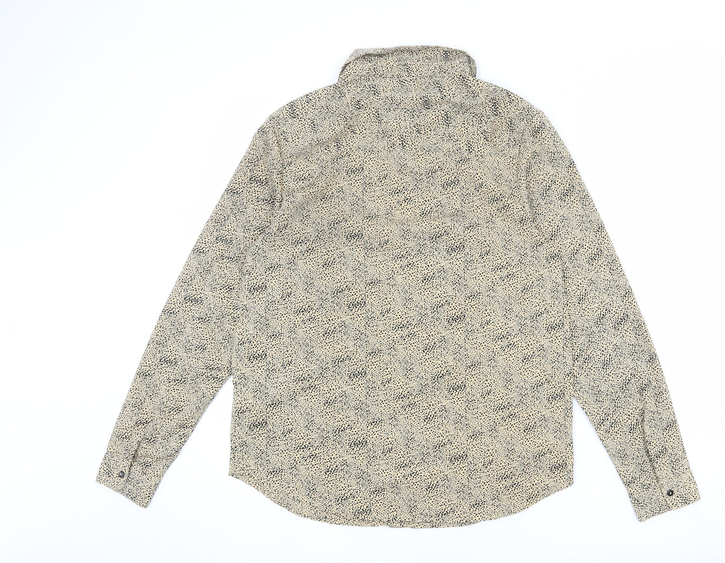 Womens UK Size S Brave Soul Beige Basic Button-Up