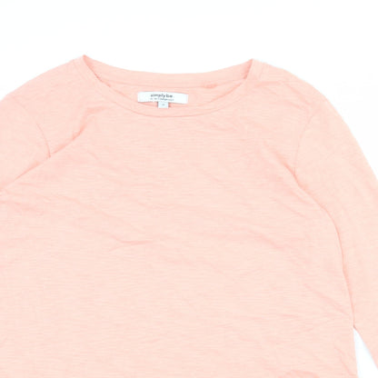 Womens UK Size 12 Simply Be Pink Basic Blouse