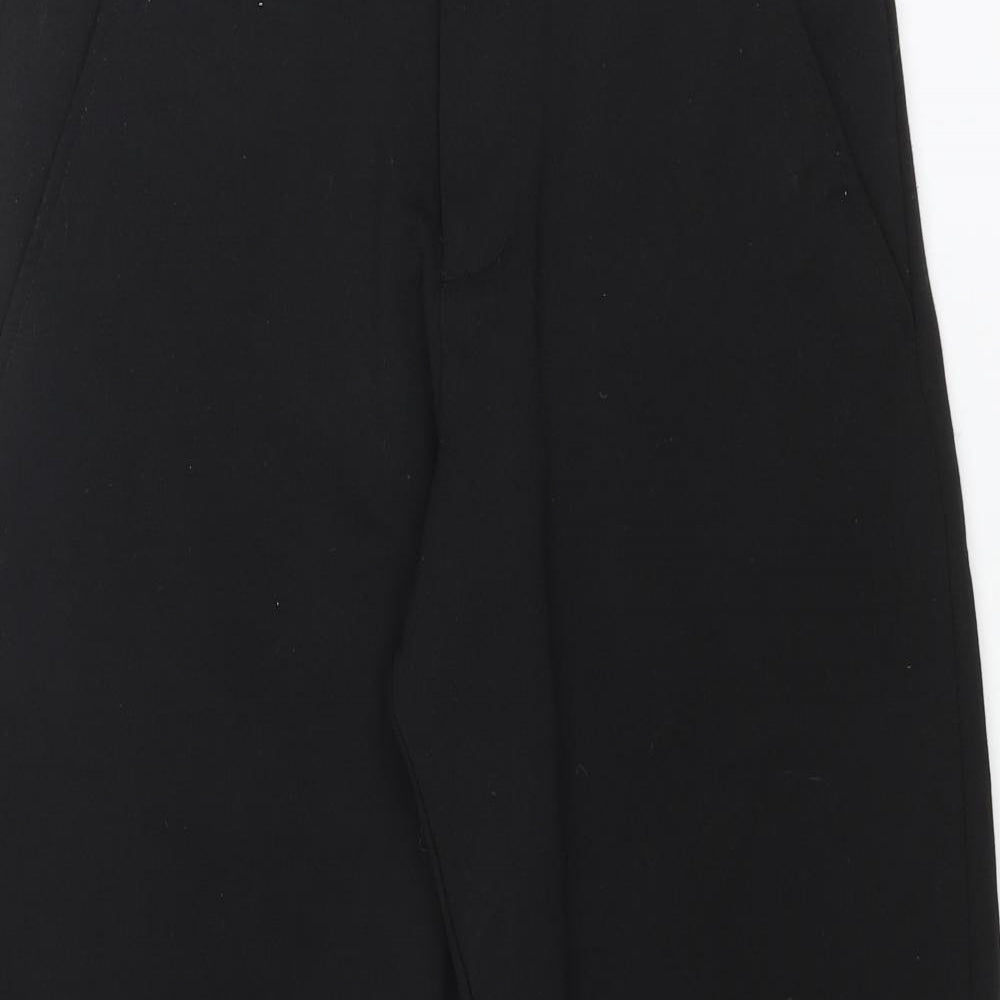 ADPT Womens Black Polyester Dress Pants Trousers Size M L26 in Regular Zip