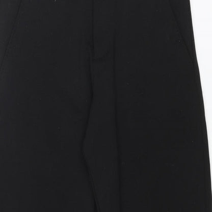 ADPT Womens Black Polyester Dress Pants Trousers Size M L26 in Regular Zip