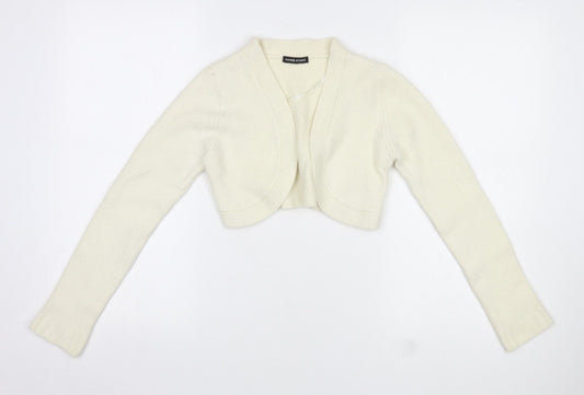 Womens UK Size 10 Dunnes Stores Ivory Cardigan Jumper