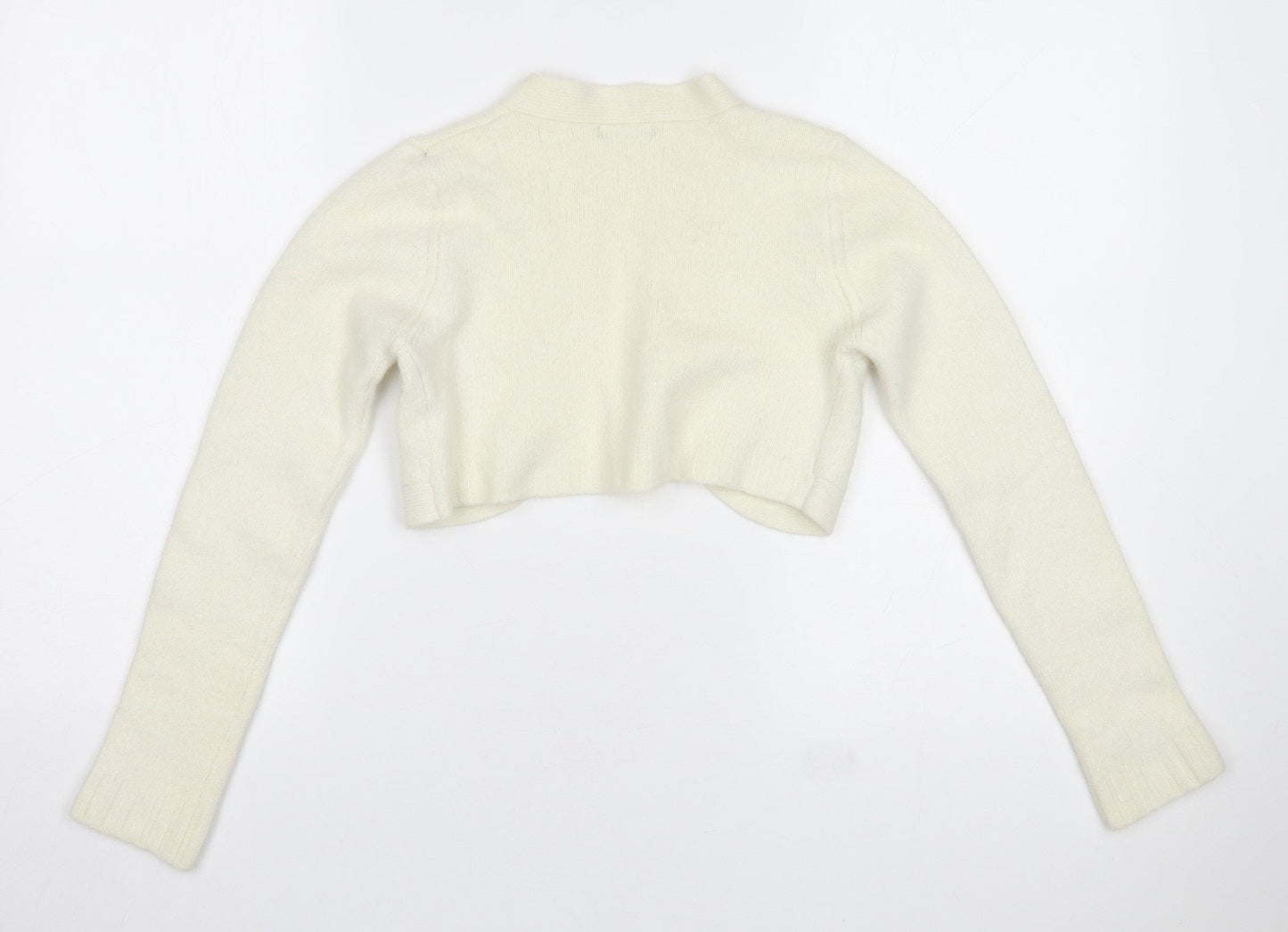 Womens UK Size 10 Dunnes Stores Ivory Cardigan Jumper