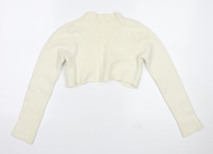 Womens UK Size 10 Dunnes Stores Ivory Cardigan Jumper