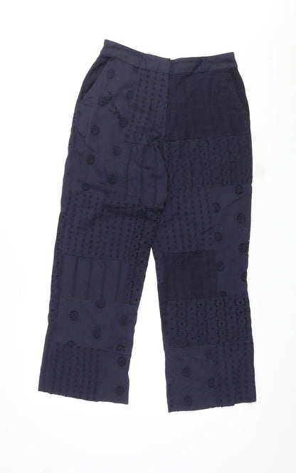 Womens UK Size XS Zara Regular Fit  Blue Trousers