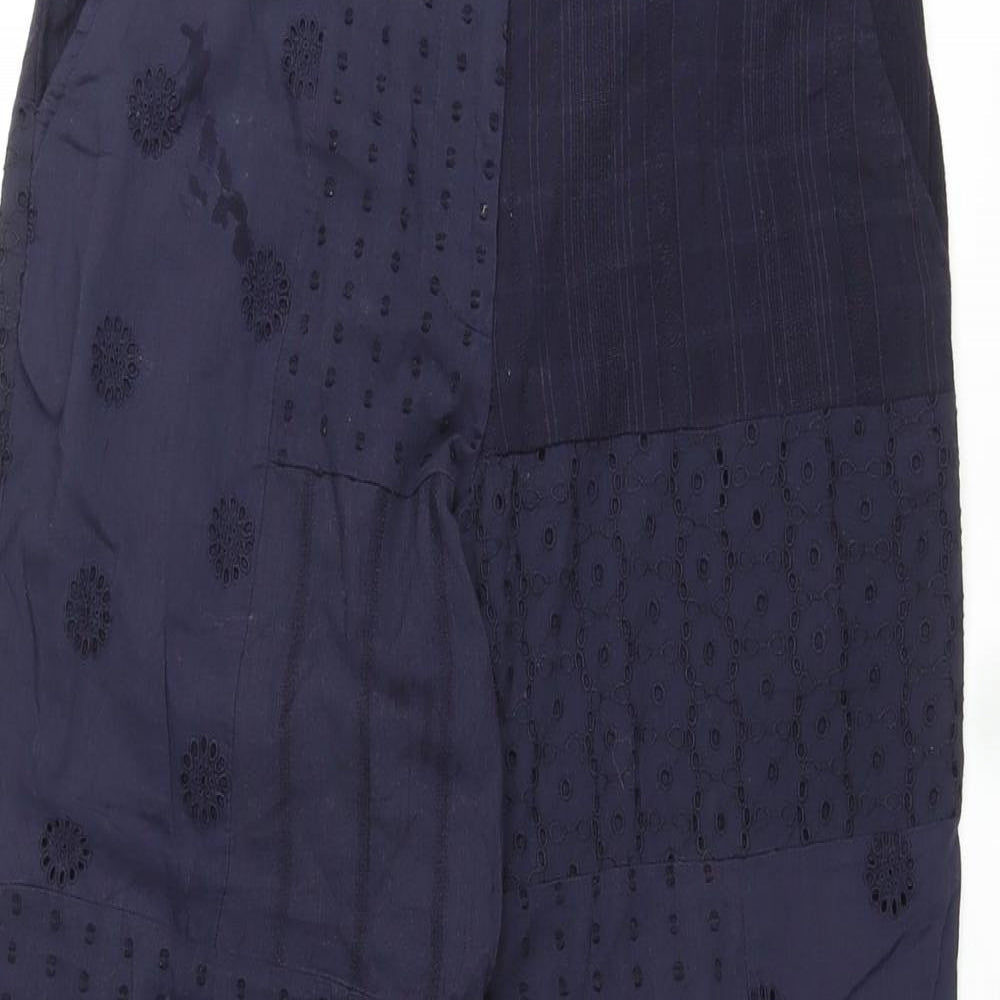 Womens UK Size XS Zara Regular Fit  Blue Trousers