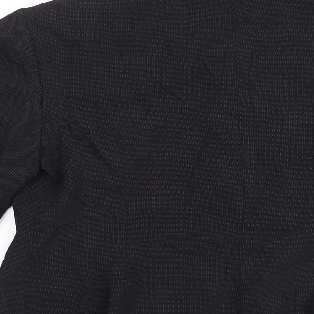 NEXT Womens Black Polyester Jacket Blazer Size 16