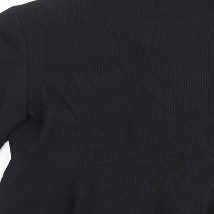 NEXT Womens Black Polyester Jacket Blazer Size 16