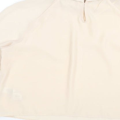 Womens UK Size 10 Red Herring Pink Basic Blouse