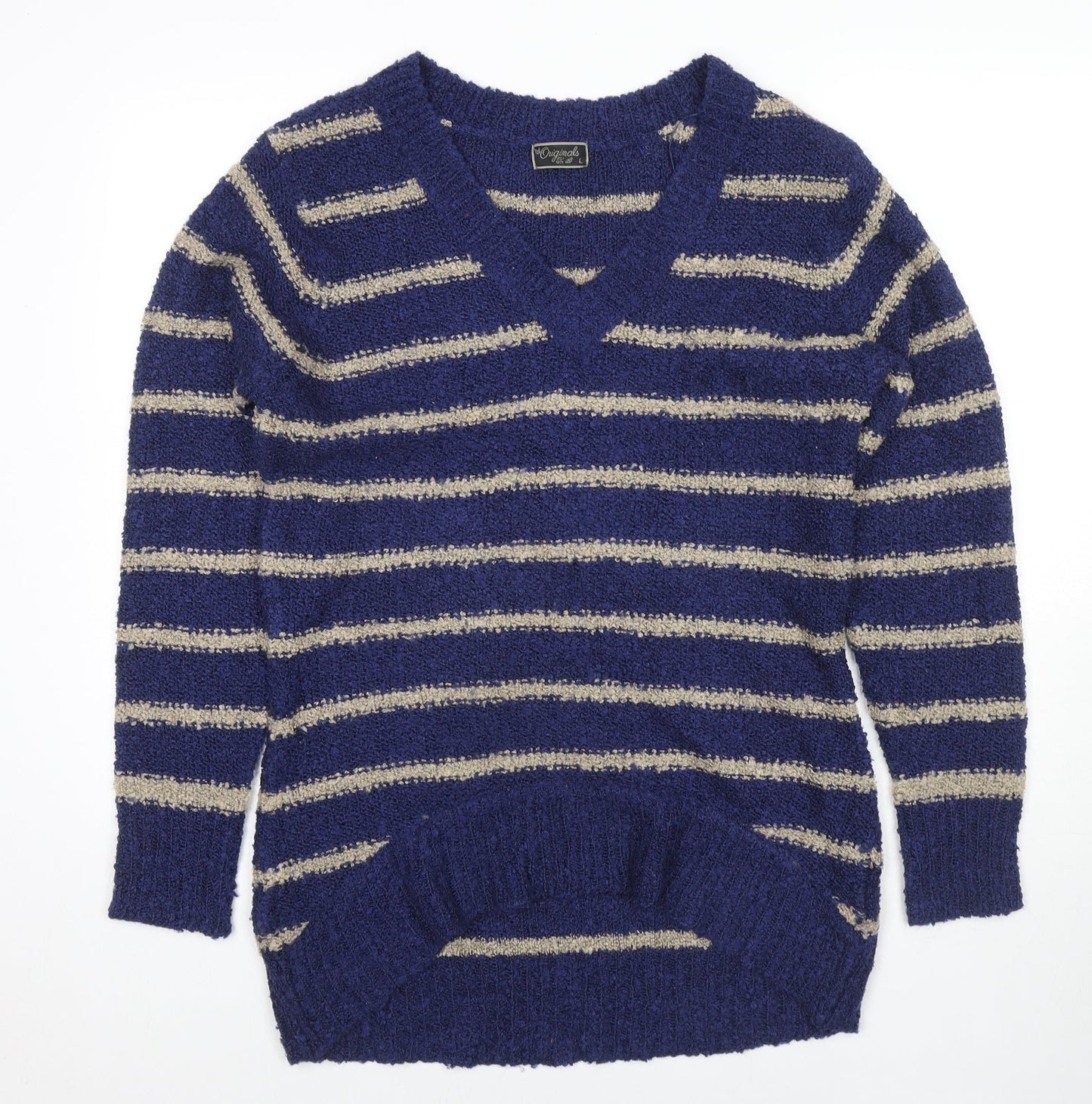 Womens UK Size L Originals Blue Pullover Jumper