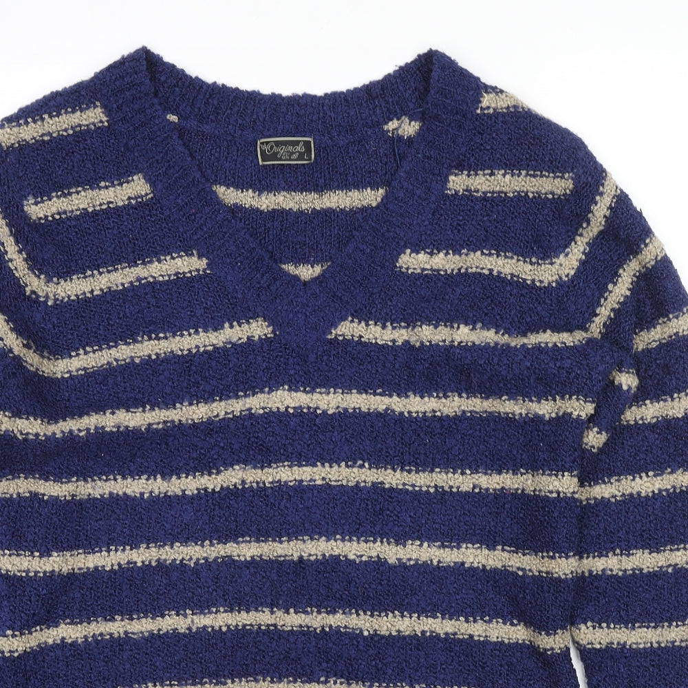 Womens UK Size L Originals Blue Pullover Jumper