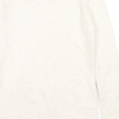 Womens UK Size S Zara Beige Pullover Jumper