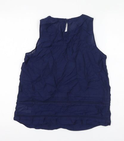 Womens UK Size XS Gap Blue Basic Blouse