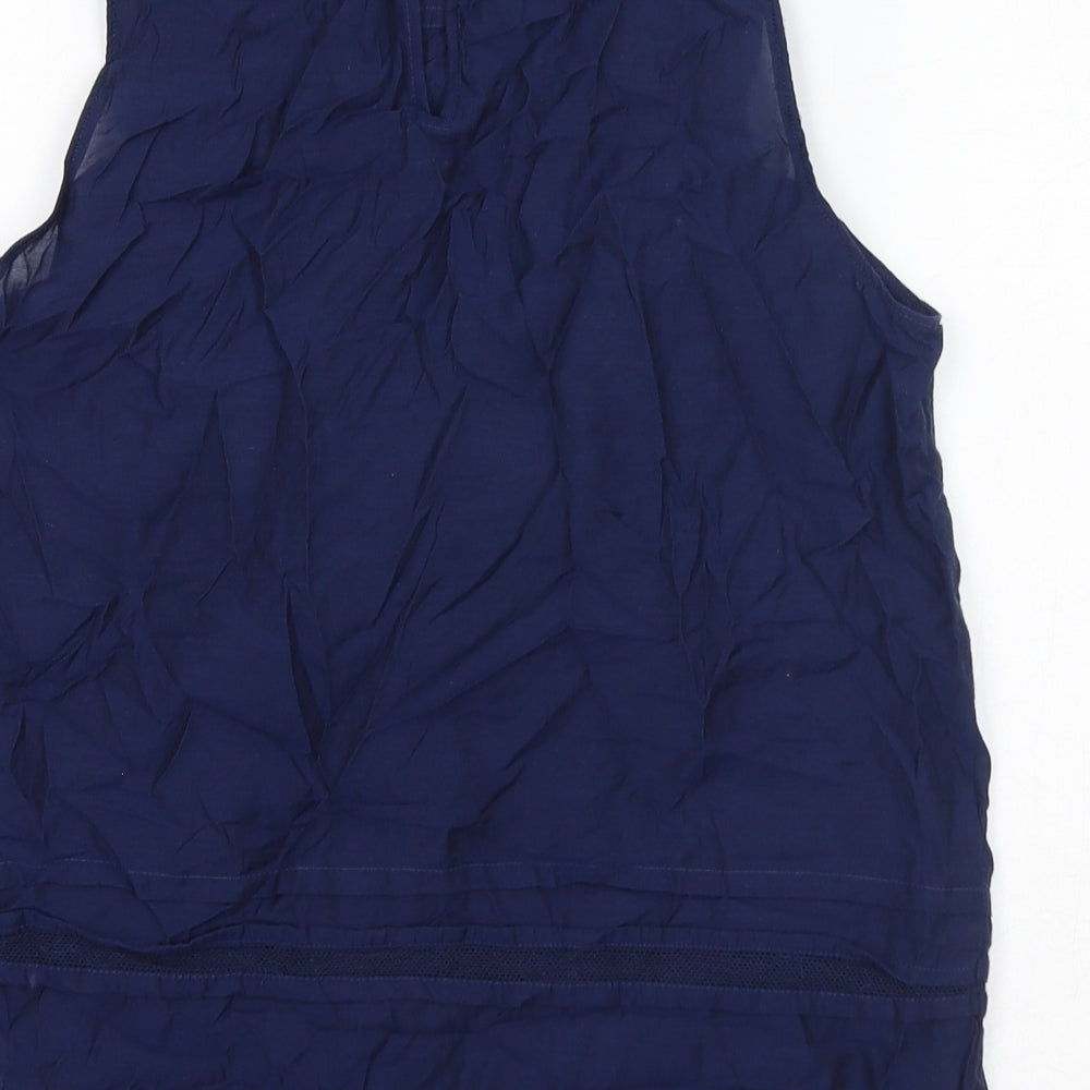 Womens UK Size XS Gap Blue Basic Blouse